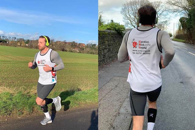 Adam's latest fundraising effort will see him run 300km in 30 days - running 10km each day for the duration