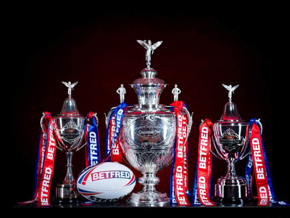 Betfred will sponsor all three Challenge Cups this year. Picture c/o RFL.