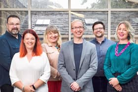 Pictured: Newport Land and Law senior team (from left to right):  Clive Newport (operations director), Emily Coburn-Hall (office manager), Anna Newport (solicitor director), Alistair Mason (non-executive Director), Chris Walton (consultant solicitor), Ellen Wood (practice director).