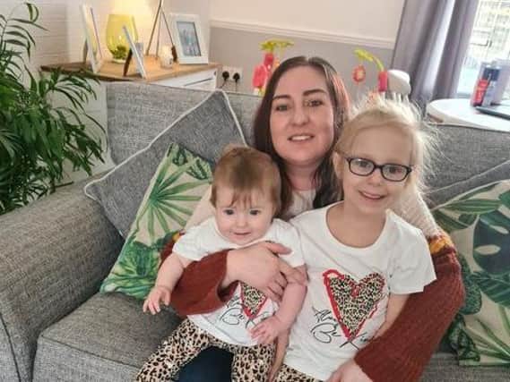 Rebecca (pictured with her two children) has started her very own parent support group for those struggling in lockdown
