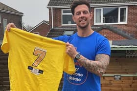 Danny will be completing the massive challenge in honour of Rob Burrows.