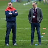 Wakefield Trinity head coach Chris Chester (left) and chief executive Michael Carter (right).