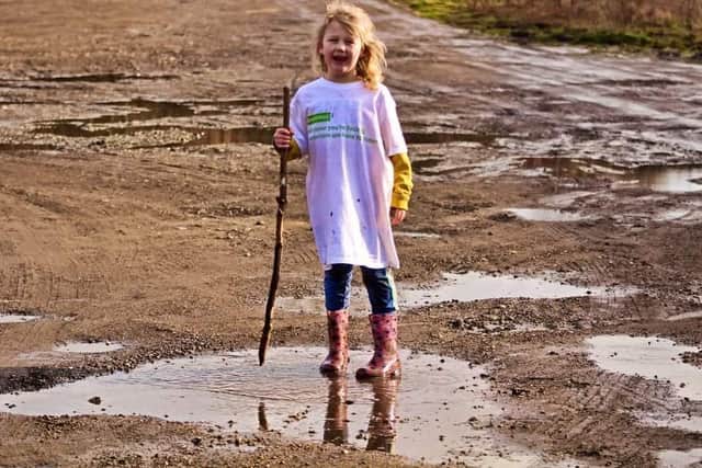 Alba Stogden, 6, will be walking 310,000 steps over the course of March to raise money for emotional support charity, Samaritans