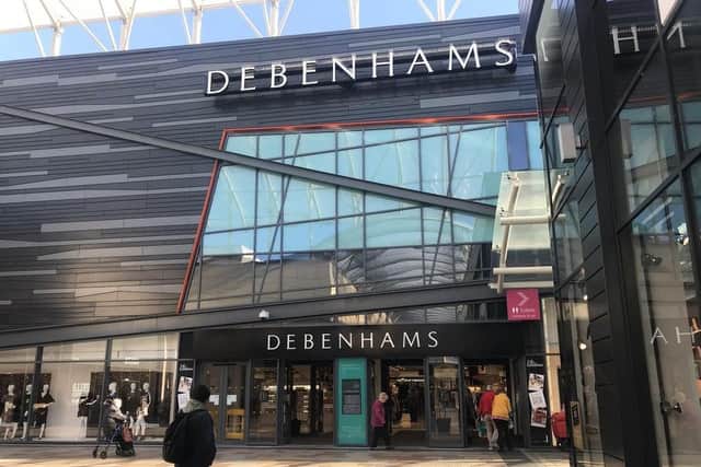 Debenhams was one of the centre's biggest retailers, in terms of the size of the unit it occupied.