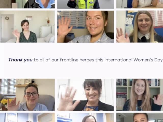 An emotional video celebrating the tireless efforts of female frontline heroes during the past 12 months has been unveiled.