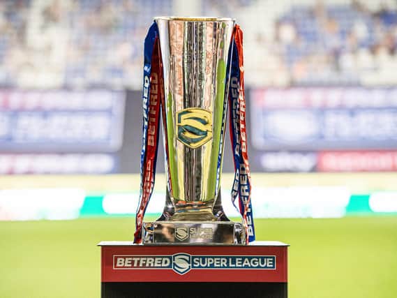 The Super League trophy. Picture: SWpix.com.
