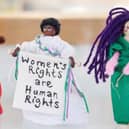 An exhibition featuring an army of miniature suffragists has gone on display in Wakefield to mark International Women's Day. Photo: Wakefield Council