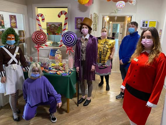 It was fun, games chocolate galore for Millfields Care home residents as they enjoyed a Charlie and the Chocolate Factory themed week