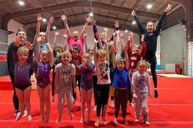 Wakefield’s Utopia Gymnastics Club members at the £320,000 development project made possible by help from British Gymnastics Club Capital.