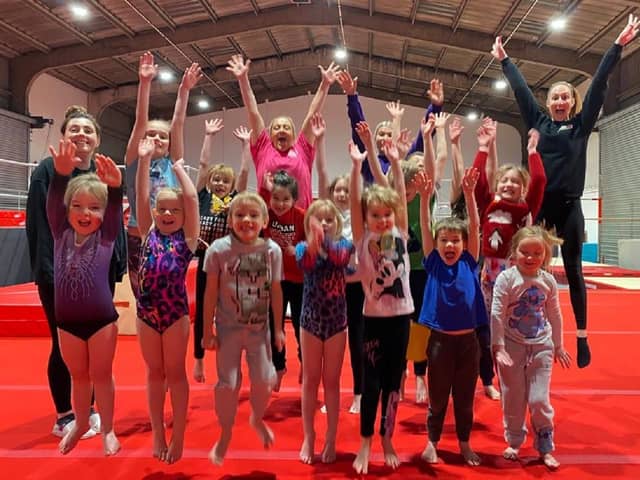 Wakefield’s Utopia Gymnastics Club members at the £320,000 development project made possible by help from British Gymnastics Club Capital.