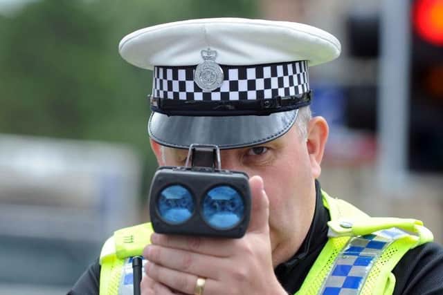 Police speed gun (library pic)