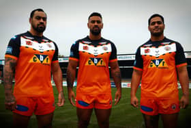 Mahe Fonua (left), Kenny Edwards (middle) and Bureta Faraimo (right) could all make their first Tigers appearance on Sunday. Picture by Castleford Tigers/Elite Pro Sports.