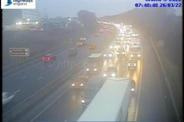 The traffic between J30 and J31 this morning.