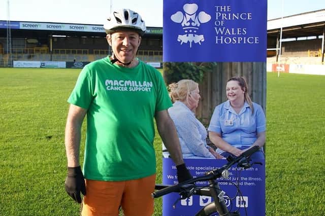 Glynn Jepson is cycling from Castleford to Tolouse