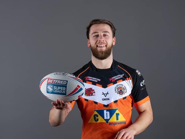 Picture by Allan McKenzie/SWpix.com - 19/01/2022 - Rugby League - Betfred Super League - Castleford Media Day 2022 - The Mend-a-Hose Jungle, Castleford, England - Danny Richardson.