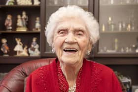Dora Lunn who celebrates her 100th birthday this month
