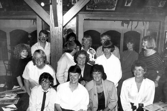 Staff and local residents of Alston Lane Centre  in Seacroft pictured at a farewell party in November 1987 for main organiser, Faye White, pictured centre. She had worked as the central organiser for four years but prior to that she had five years experience as a schools social worker attached to Seacroft Park, Foxwood and Parklands Schools