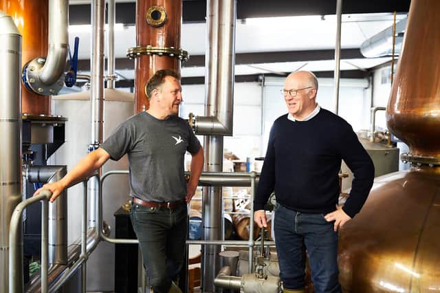 David Thompson and Tom Mellor at Spirit of Yorkshire Distillery