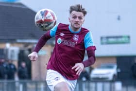 Joe Jagger struck twice in Emley's convincing win over Knaresborough Town. Picture: Mark Parsons