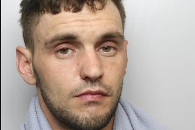 Mason Rumney, 30, is wanted for in connection with a robbery, burglary and harassment offences committed within Knottingley and Pontefract.