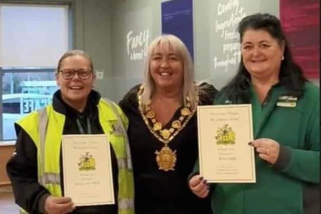 Bev and Pam with Mayor of Wakefield, Tracey Austin.