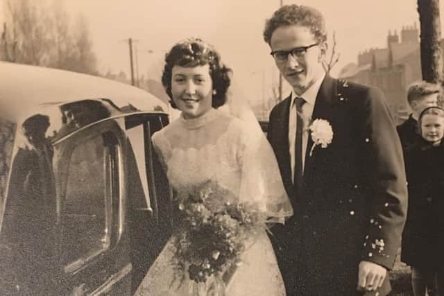 Norman and Kathleen Hazell on their wedding day