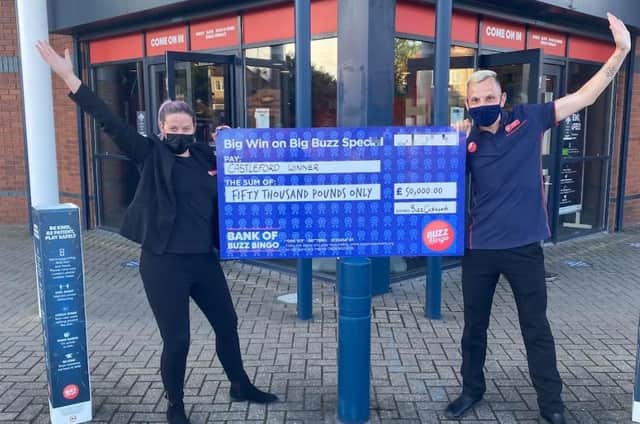 Two Castleford bingo players have hit the £50,000 jackpot at Buzz Bingo - just two weeks apart.