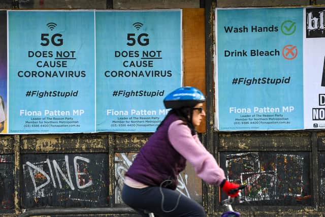 Conspiracy theorists have falsely linked 5G to Covid all over the world.