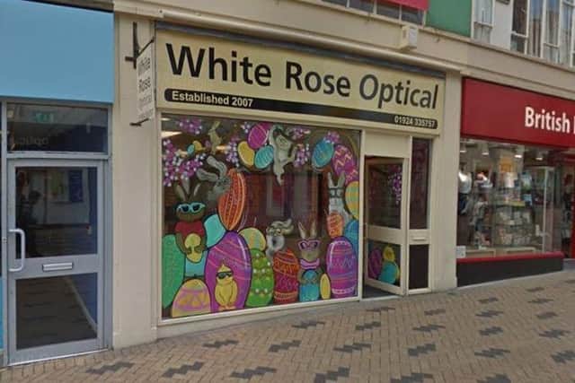 The optician on Westgate helped Debbie.