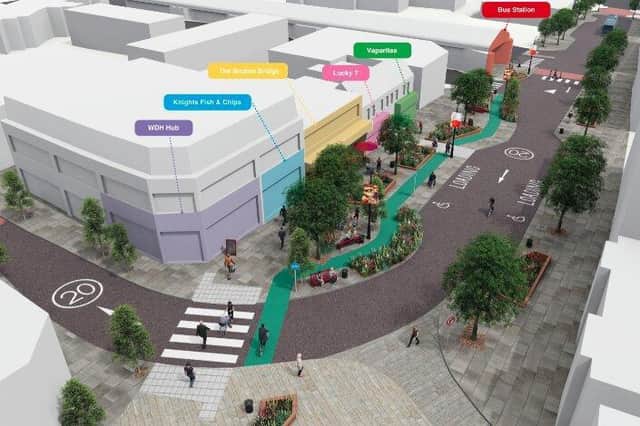 An artist's impression of how the completed scheme could look when it's finished next year.