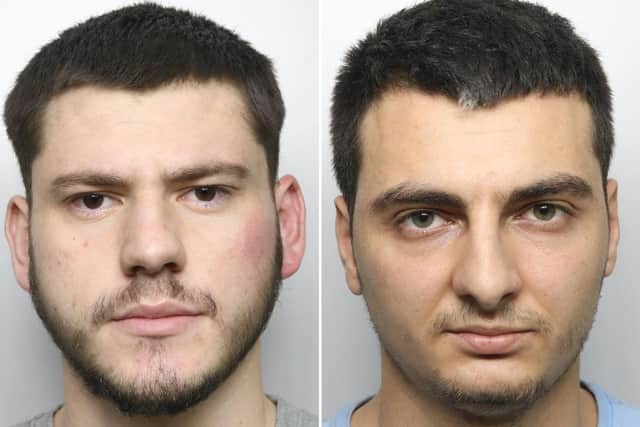 Pula (left) and Krashi were jailed for their part in the drugs farm.