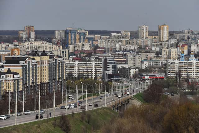The Russian city of Belgorod.