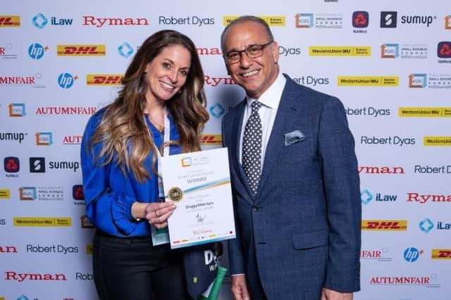 Lisette Van Riel and Theo Paphitis.