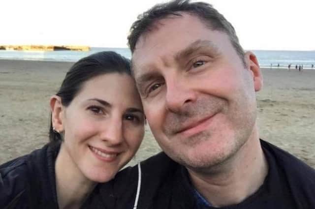 Andrew Kitson, was walking to his local shop on the Leeds Road in Outwood on June 9, 2020 when he was hit by a car that was attempting to escape from the police. His wife Jessica (pictured) described him as a "loving, loyal and thoughtful man".