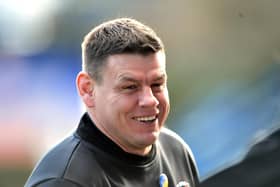 Tigers coach Lee Radford before Saturday's game. Picture by Bruce Rollinson.