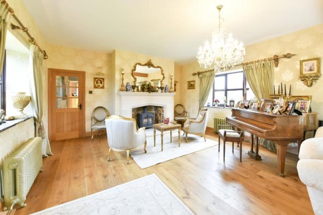 Elegant but homely - one of the property's reception rooms.