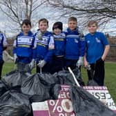 The Lock Lane u10s were sponsored to pick up rubbish from around Lock Lane and the rugby fields on Sunday, all to raise money to help pay for their after match kit.