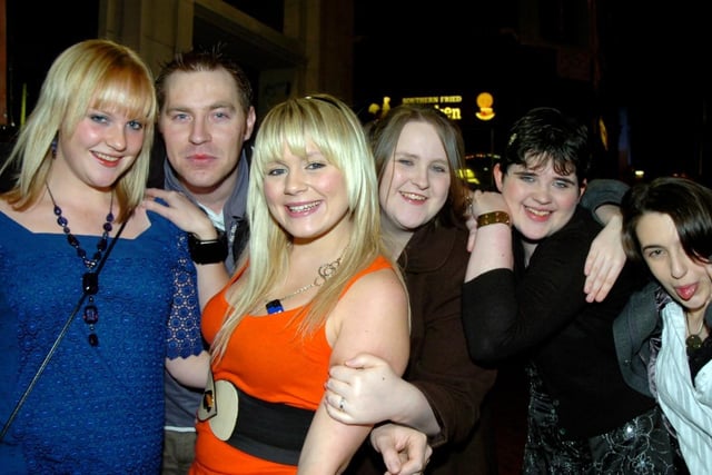 Gary, Jennifer, Emma, Gemma, Rachel and Sarah outside Tryst.