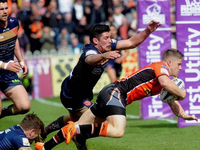 Ryan Hampshire was injured playing or the reserves in his first game back with Castleford Tigers.