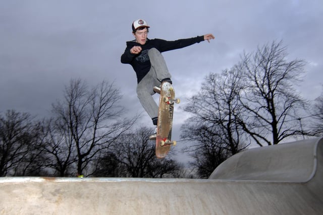Josh Young at the Wakefield Skate Park in Thornes Park.