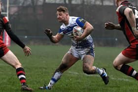 Lewis Price was a try scorer as Lock Lane beat Thatto Heath Crusdaders 40-20 to continue their impressive start to the season. Picture: Matthew Merrick