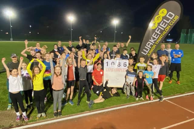Wakefield Junior Triathlon Club youngsters ready to rise to their running challenge.