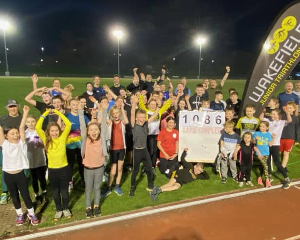 Wakefield Junior Triathlon Club youngsters ready to rise to their running challenge.