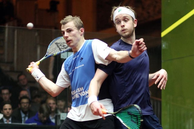 It was world number one against world champion as Pontefract's James Willstrop and Sheffield's Nick Matthew met in another final 10 years ago with Matthew winning the Canary Wharf Classic.