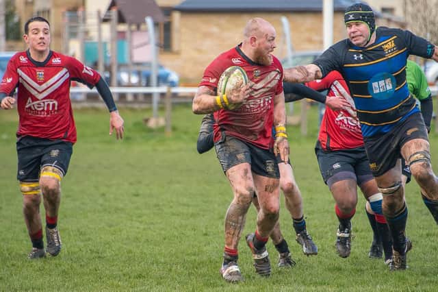 Jack Beddis leads the Pontefract charge against Bradford Salem. Picture: Jonathan Buck