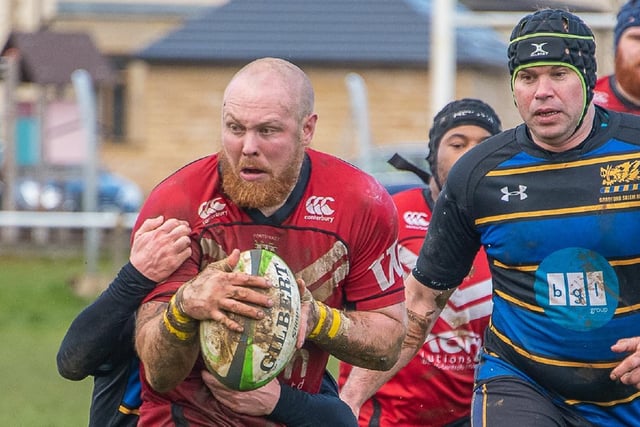 Jack Beddis looks to offload. Picture: Jonathan Buck