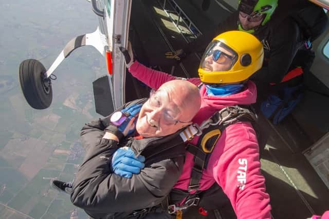 David said his latest dive was his best on yet!
(Skydive Langar)
