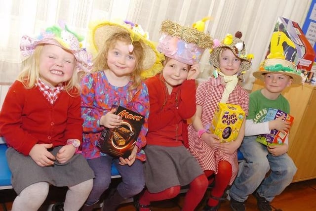 Clifton Infants School. Freya Broome (3) Bella Butts (4) Kacey Harrison (7) Madelyn Hughes (5) Harry Wilkinson (6).