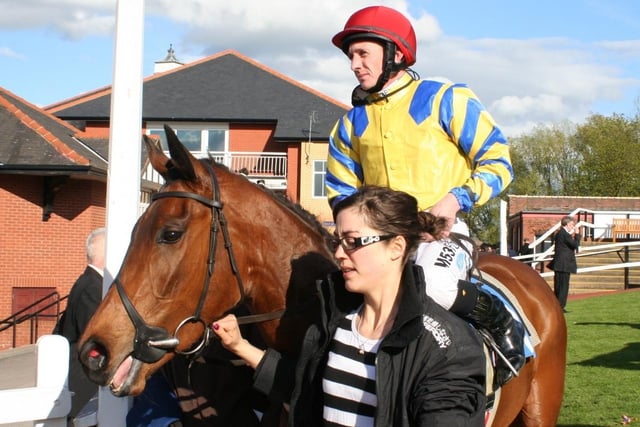 Champion jockey Paul Hanagan was at Pontefract for the opening meeting of 2012 and was pictured aboard Lisiere, who won the maiden fillies stakes.