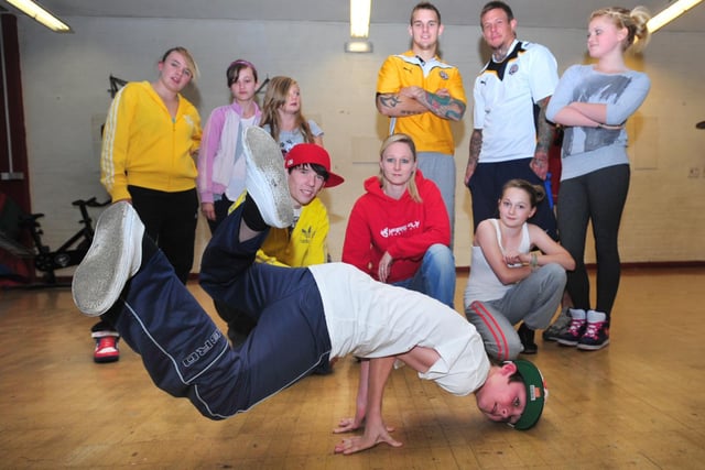 Alcohol awareness event at a Street Vibez dance session at Knottingley Sports Centre. Pictured: Nathan Garfoot doing a freeze.